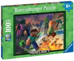 RAVENSBURGER CASSE-TÊTE 100 PIÈCES XXL - MINECRAFT LES MONSTRES  #13333 CG22